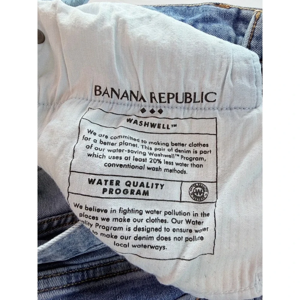 Banana Republic Travel Athletic Men 31x30‎ Light Blue Denim Jeans 875054-04